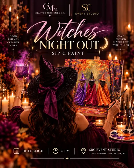 🧙♀️ WITCHES NIGHT OUT: SIP & PAINT 🎨