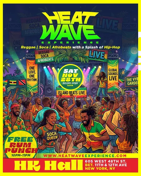 HEAT WAVE: Thanksgiving Weekend Reggae, Soca & Afrobeats Party