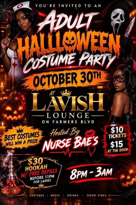 Adult Halloween Costume Party …Hosted by Nurse Bae’s