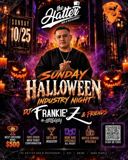 Halloween Industry Night W/ DJ Frankie Z & Friends ( Ft. DJ Bajah & Nico )