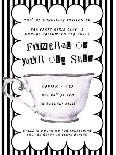 Tea Party Girls Club Annual Halloween Tea Party & Caviar 🖤