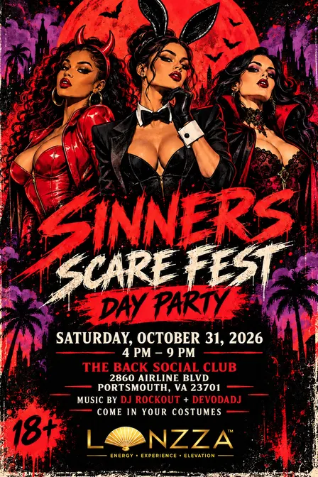 SINNERS SCARE FEST DAY PARTY