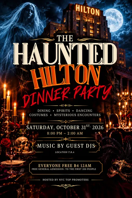 Haunted Hilton Halloween Dinner Party
