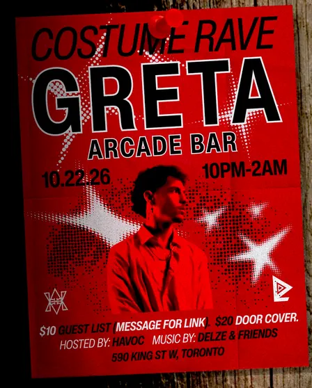 COSTUME RAVE @ GRETA ARCADE BAR, OCT 22ND, TORONTO.