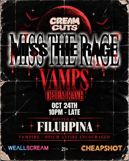 CREAM CUTS: MISS THE RAGE OPIUM RAVE CHEAPSHOT & WE ALL SCREAM