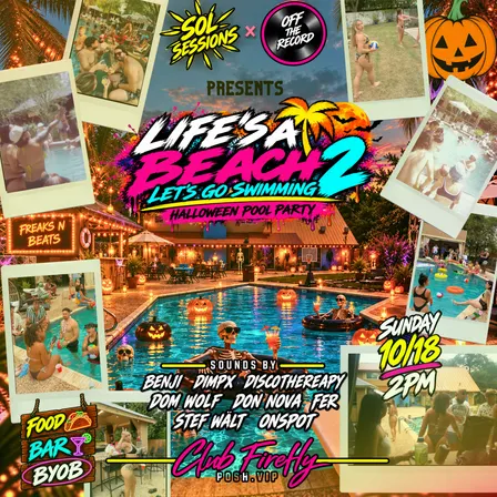 LIFES A BEACH LETS GO SWIMMING HALLOWEEN EDITION
