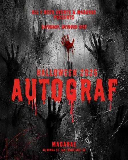 Halloween: AUTOGRAF at MadaRae San Francisco