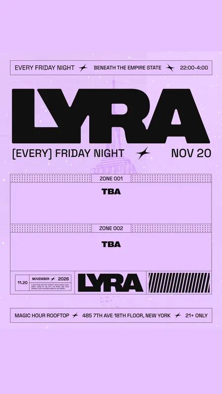 Lyra Rooftop Party 11.20.26
