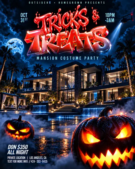 TRICKS & TREATS: MANSION COSTUME PARTY