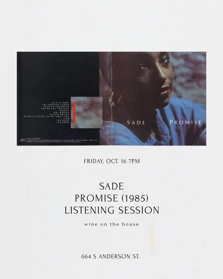 Listening Session 2: Promise(1985) SADE