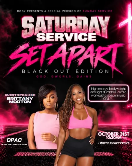 Saturday Service: SET APART