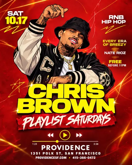 Chris Brown Edition | Playlist Saturdays at Providence San Francisco