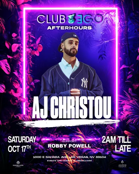 AJ CHRISTOU - SATURDAY NIGHT AFTER HOURS EVENT