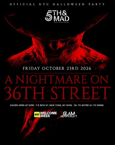 (18+) A NIGHTMARE ON 36TH ST - HALLOWEEN PARTY 10/23
