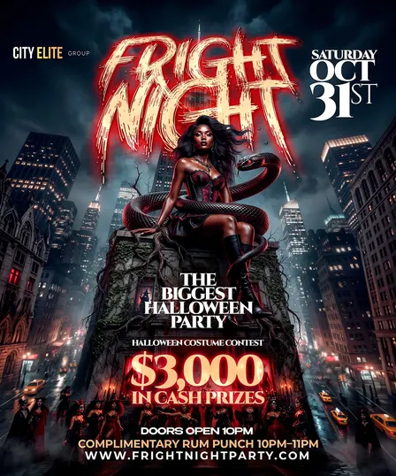Fright Night Brooklyn Halloween Party 2026 – $3,000 Costume Contest