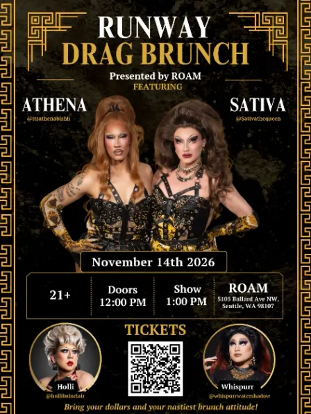 Runway Drag Brunch at Roam 11/14/26