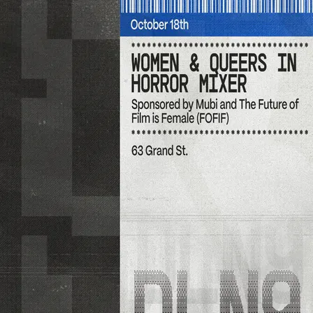 Women & Queers in Horror Mixer | Sponsored by Mubi and The Future of Film is Female