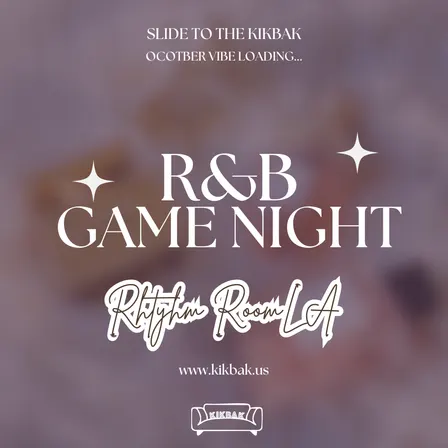 Rhythm & Love: R&B Game Night