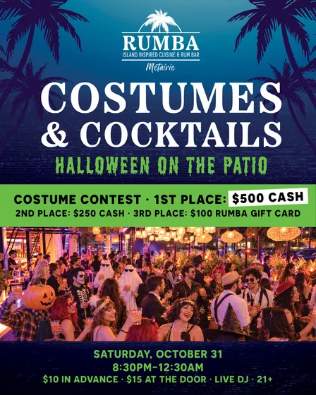 Costumes & Cocktails at RUMBA Metairie