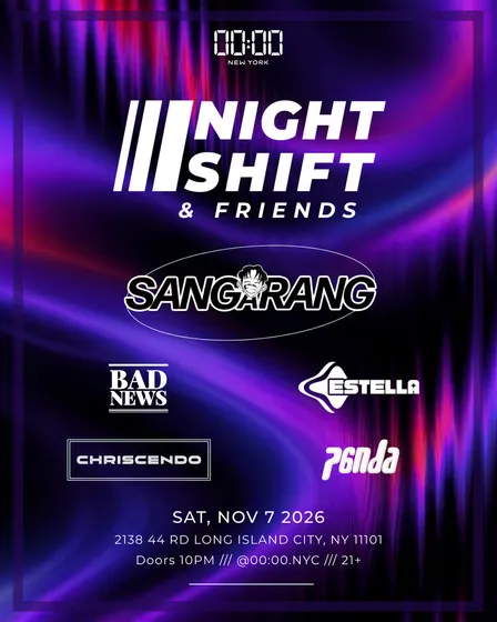 00:00 - Nightshift & Friends ft. Sangarang, Bad News, Criscendo, Estella & P6nda