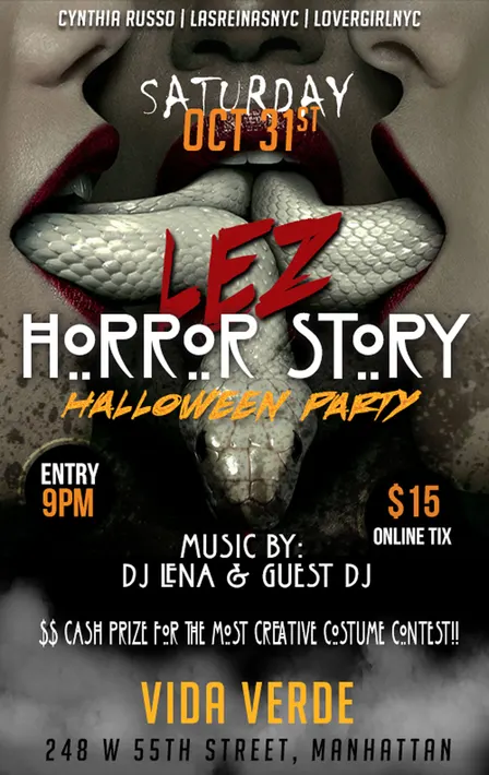 LEZ HORROR STORY COSTUME PARTY