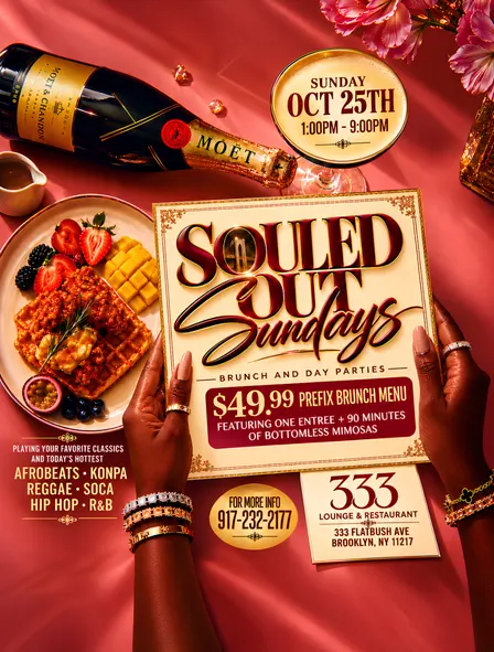 Souled Out Sundays Brunch And Day Party At 333 Lounge NYC