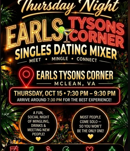 Thursday Night Singles Dating Mixer at Earls