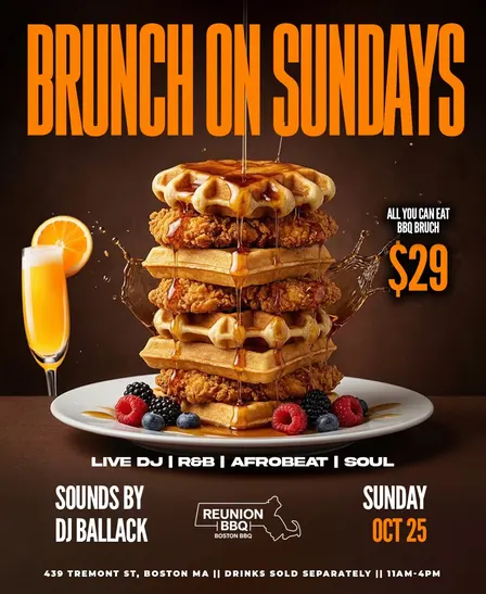The Sunday Reunion: All-You-Can-Eat BBQ Brunch & Live DJ