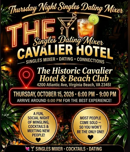 Thursday Night Singles Dating Mixer at The Cavalier Hotel