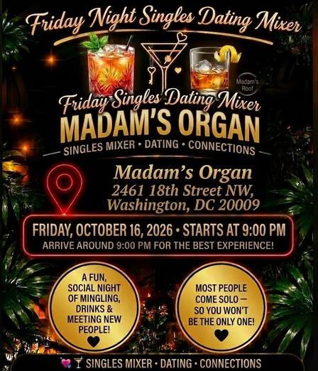 Friday Night Singles Mixer at Madam's Organ