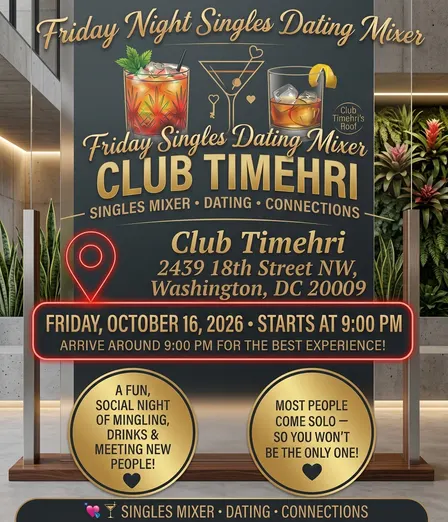 Friday Night Singles Mixer at Club Timehri