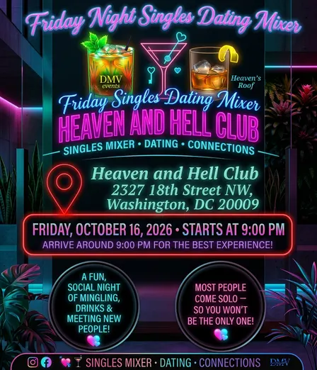 Friday Night Singles Mixer at Heaven and Hell Club