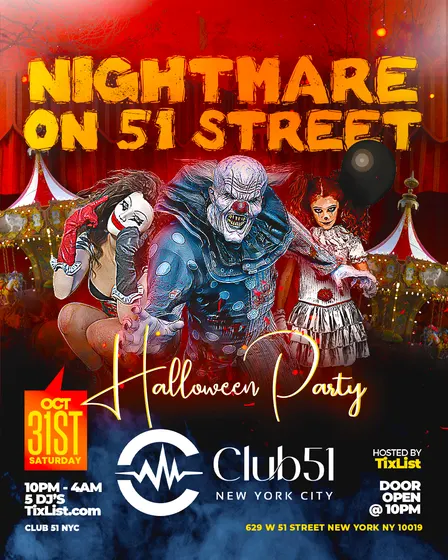 NIGHTMARE ON 51 STREET — Halloween Party