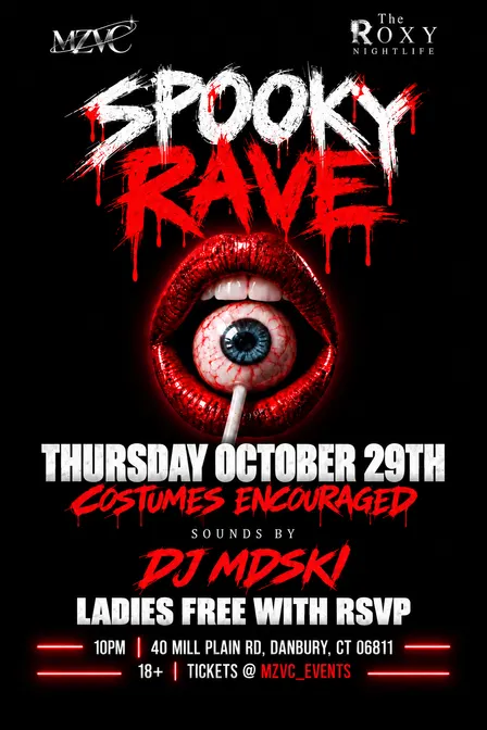SPOOKY RAVE @ THE ROXY CT (18+)