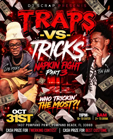 TRAPS VS TRICKS 🎃 NAPKIN FIGHT PART 3