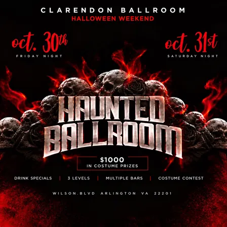 Clarendon Haunted Ballroom Halloween Party 10/31