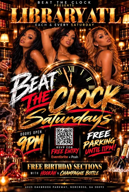 BEAT THE CLOCK SATURDAY'S @ LIBRARY ATL