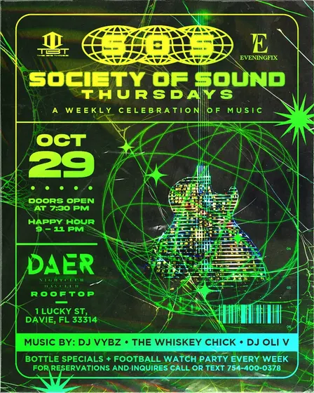 Eveningfix X SOS Thursdays - at DAER Rooftop 10/29/26