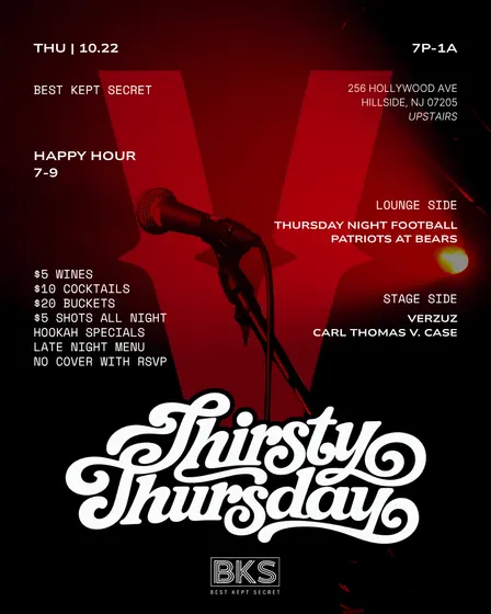 Thirsty Thursday at BKS: Verzuz