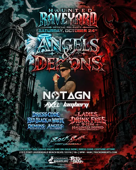 HAUNTED RAVEYARD PRE PARTY: ANGELS & DEMONS ft. NOT AGN