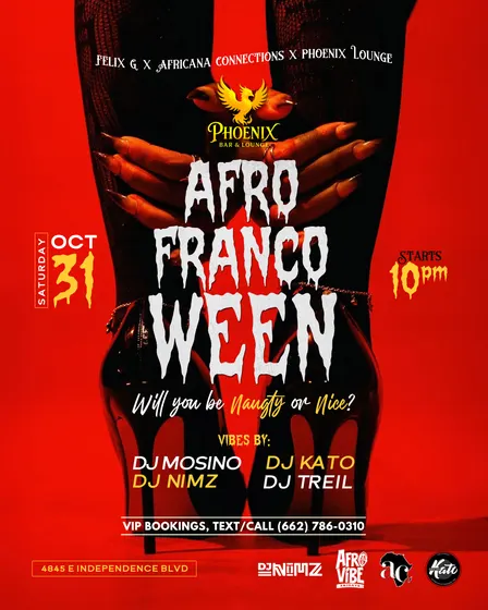 AFRO-FRANCO-WEEN, Halloween Party @Phoenix Lounge