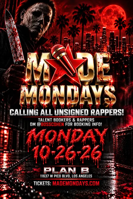 LEGENDARY MADE MONDAYS HALLOWEEN HIP HOP SHOWCASE BACK IN LA!