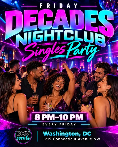 Friday Night Singles Mixer at Decades DC