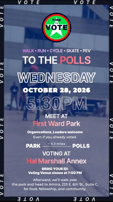 TIME to Vote: Walk. Run. Cycle. Skate. PEV. To the Polls