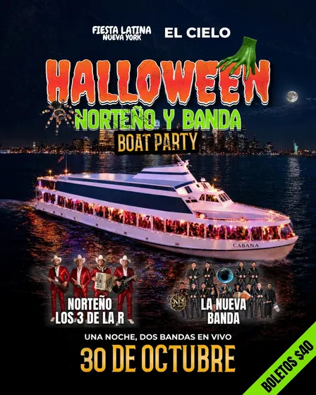 FRI, 10/30: HALLOWEEN NORTEÑO Y BANDA YACHT PARTY IN NYC