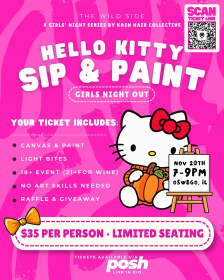 Hello Kitty Sip & Paint 🎀