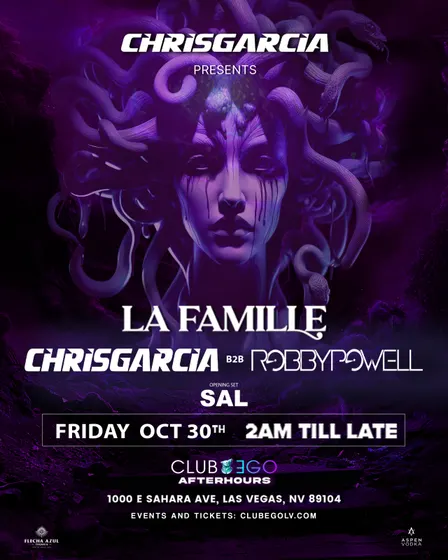 LA FAMILLE - CHRIS GARCIA PRESENTS - FRIDAY NIGHT AFTER HOURS EVENT