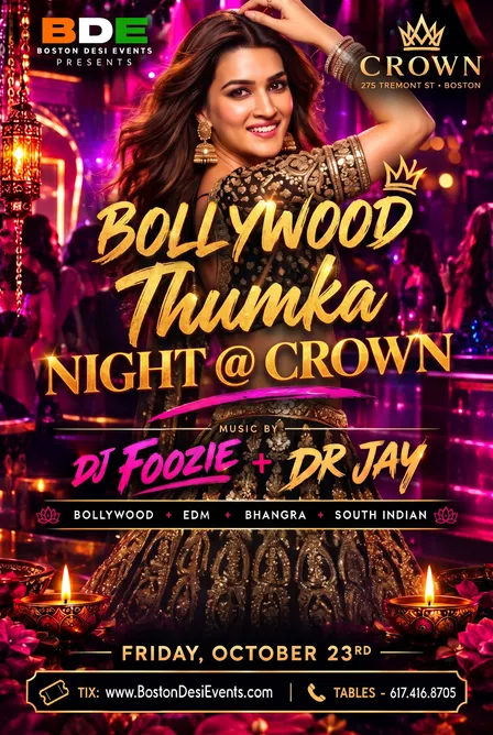 BOLLYWOOD THUMKA NIGHT @ CROWN NIGHTCLUB