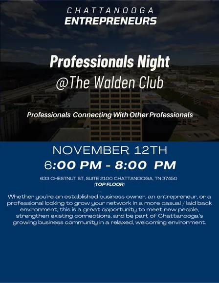 Professionals Night @ Walden Club