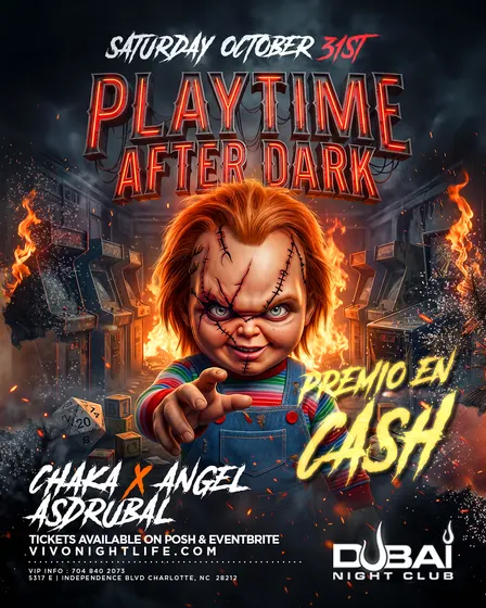 Playtime After Dark · Dubai Night Club · October 31